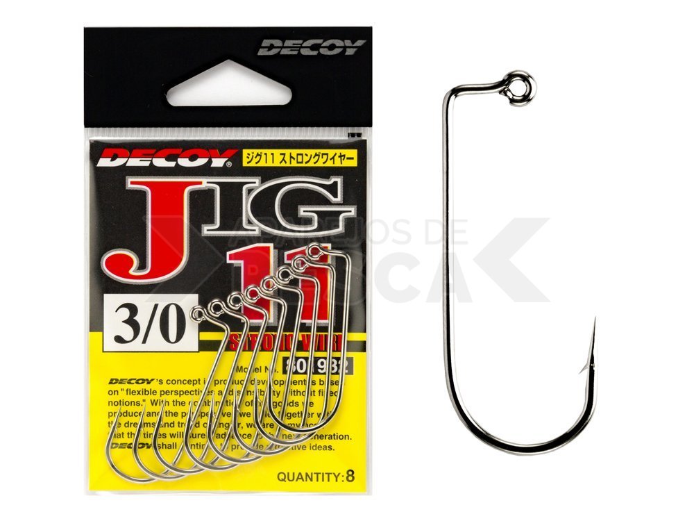 Decoy Anzuelos JIG11 Strong Wire - Anzuelos para señuelos - Tienda
