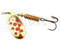 Cucharilla giratoria Mepps Comet Decorees #5 11g - Gold/Red Dots