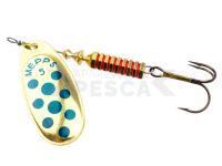 Cucharilla giratoria Mepps Comet Decorees #5 11g - Gold/Blue Dots