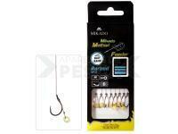 Mikado Method Feeder Rigs Braid Barbed MF13 with bait band 10cm - #6