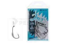 Anzuelos Mikado Jaws Offset with Spring and Lead - 3g #3/0