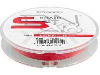 Trenzado Dragon S-Braid X8 H-Vis Red 150m - 0.15mm