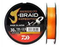 Trenzado Daiwa J-Braid Expedition x8E Smash Orange 150m - 0.16mm