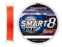 Trenzado Favorite Smart PE 8x 150m (red orange) - #2.5/0.265mm 30lb/16.4kg