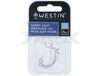 Westin Magic Minnow Weedless Jig Widegap Hook #1/0 Silver 5pcs